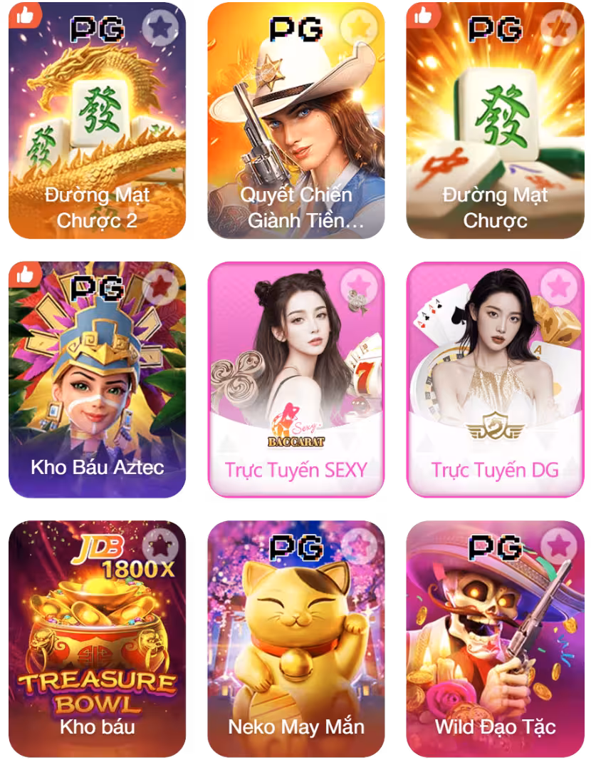 Các trò chơi hot tại GGWIM